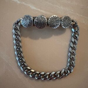 Upcycled Speidel USA Silver Tone ID Bracelet